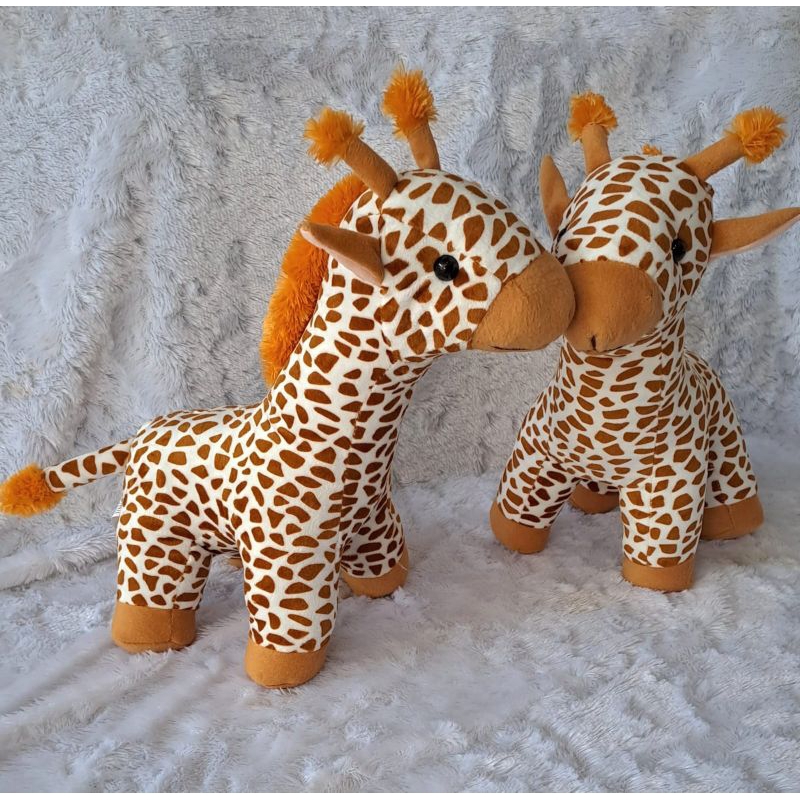 boneka jerapah size M 35cm/boneka jerapah frinting/boneka jerapah lucu/boneka murah/boneka animal