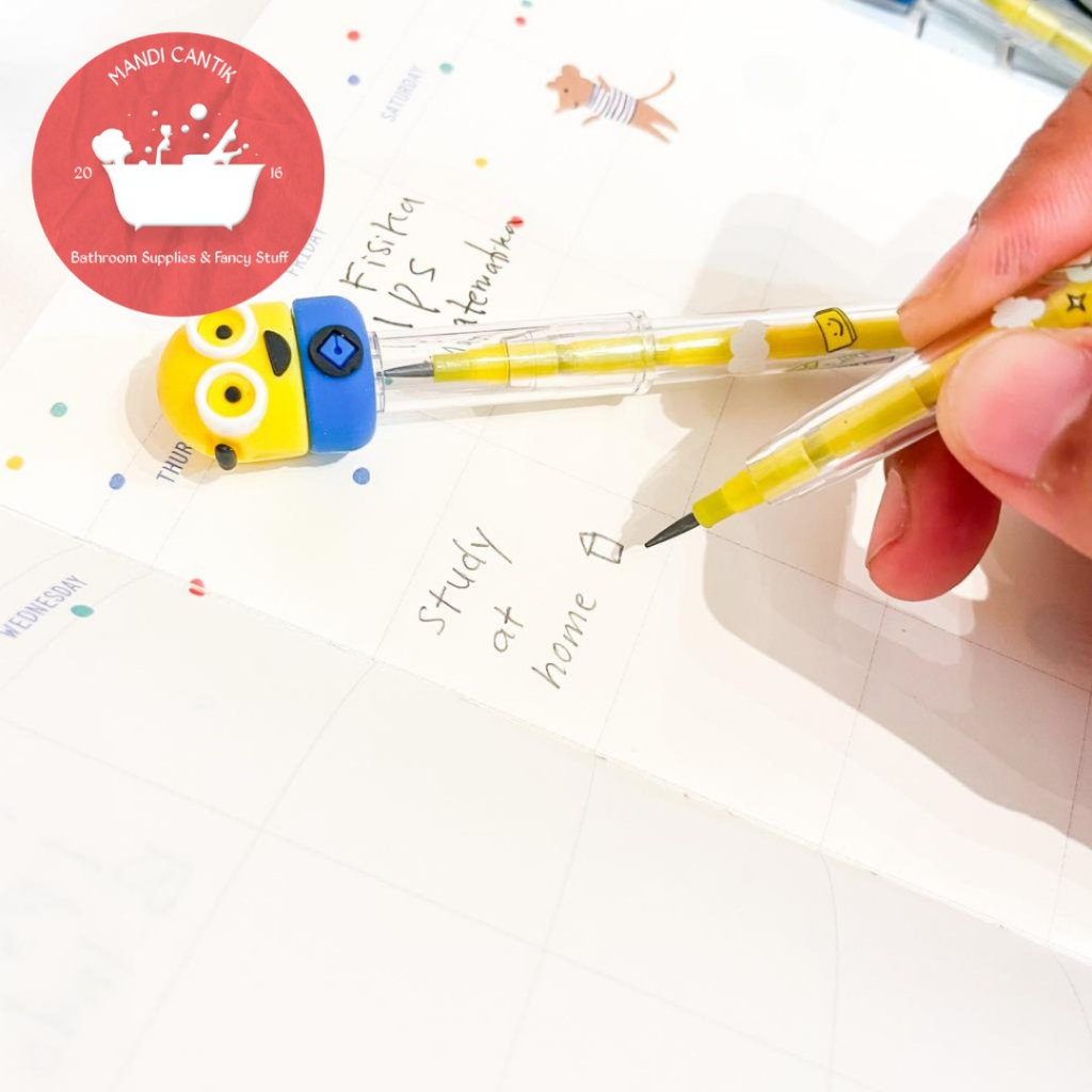 

PENSIL SUSUN MINION PREMIUM LUCU IMUT KEKINIAN PENCIL ALAT TULIS KANTOR COD