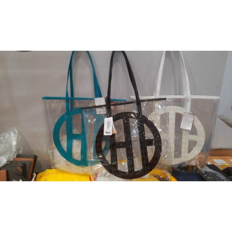 tote bag transparan hush puppies