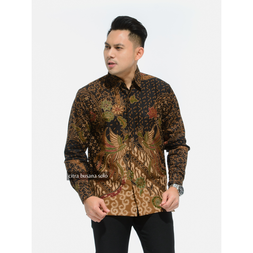 VIJAY COLET Kemeja Batik Pria Full Furing Bahan Katun Primisima