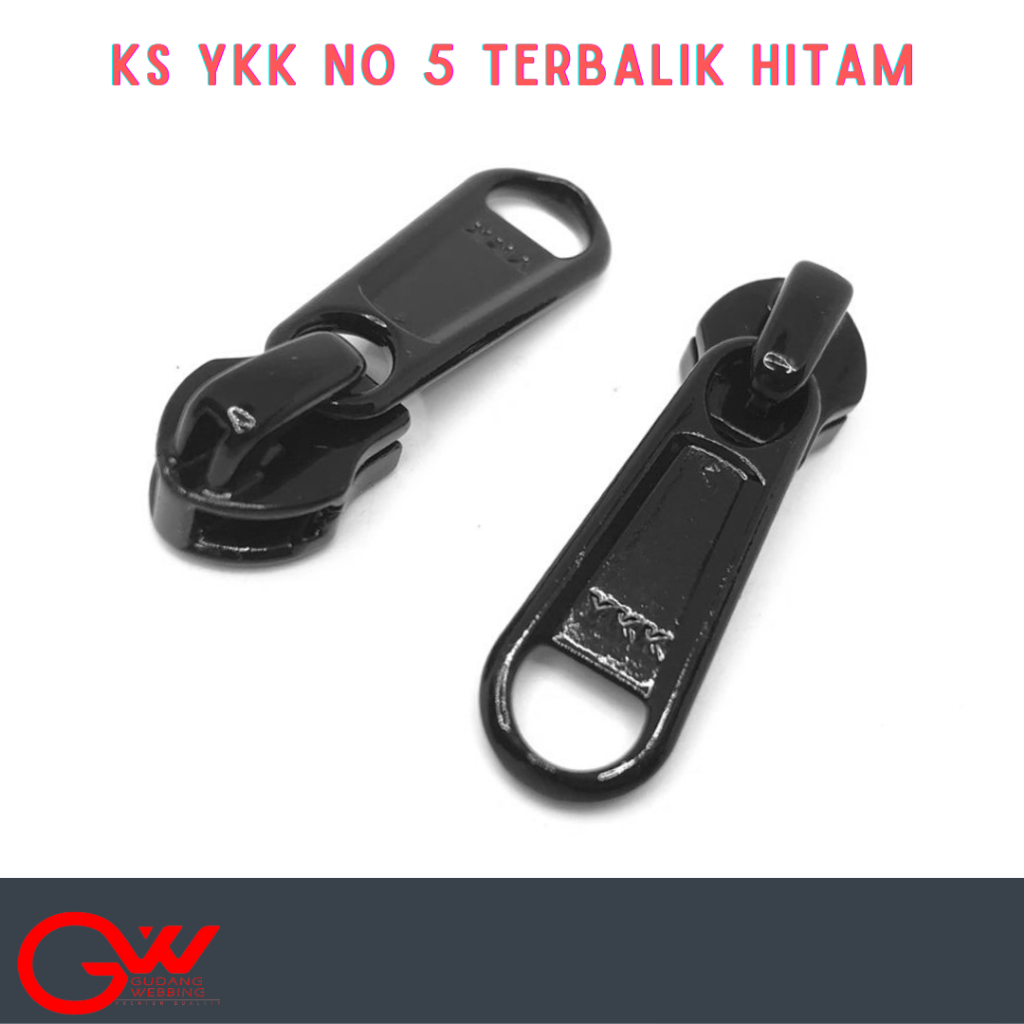 Kepala Risleting ( Head Zipper ) YKK No 5 TERBALIK