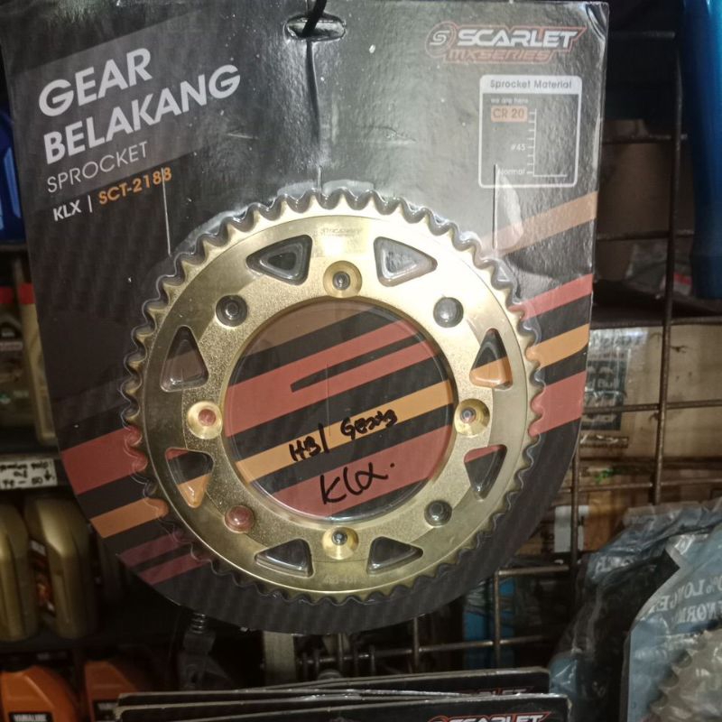 gear belakang klx 150 scarlet 428H -48