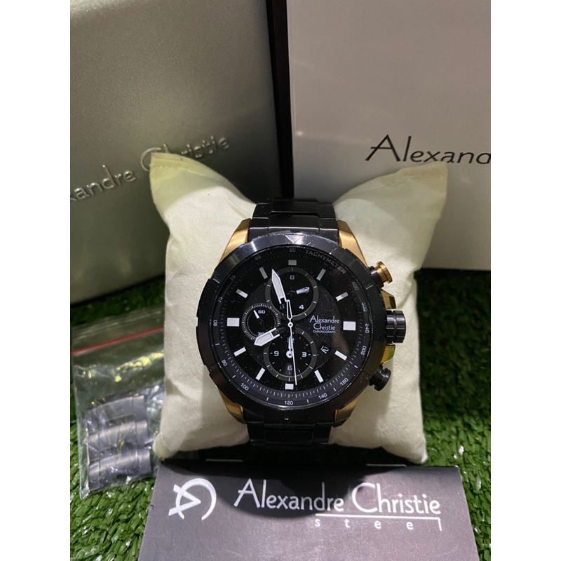 Jam tangan Pria Alexandre Christie 6508 Original Second