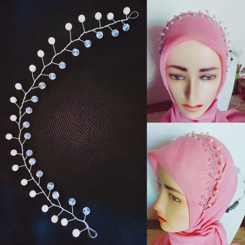 Headpiece hijab | Headpiece hijab | Headpiece hiasan kepala | Tiara rambut | Tiara headpiece hijab |