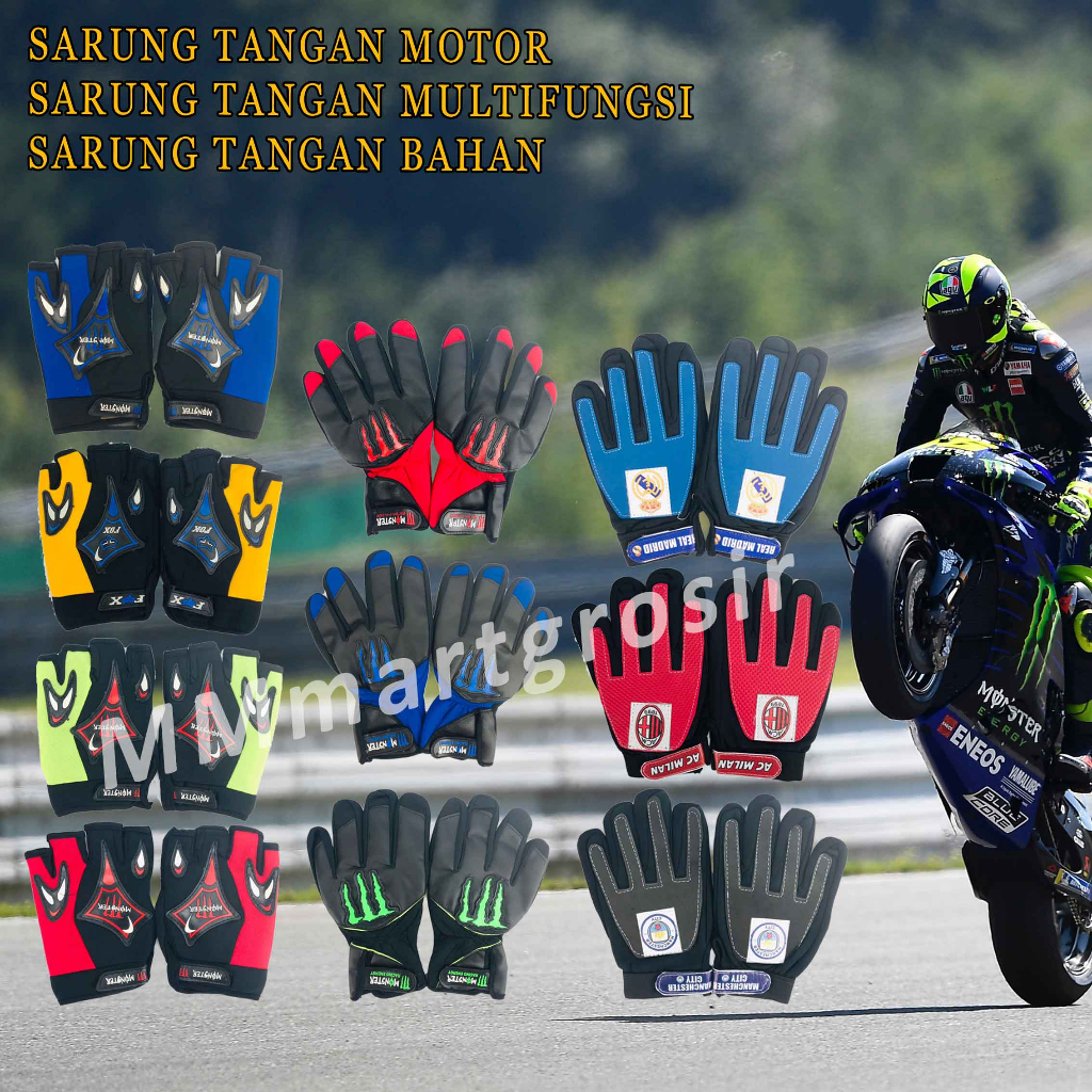 Sarung Tangan Motor / Sarung Tangan Multifungsi / Sarung Tangan Bahan