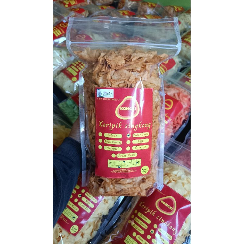 

KONGSI KERIPIK SINGKONG PEDAS GURIH 250gr