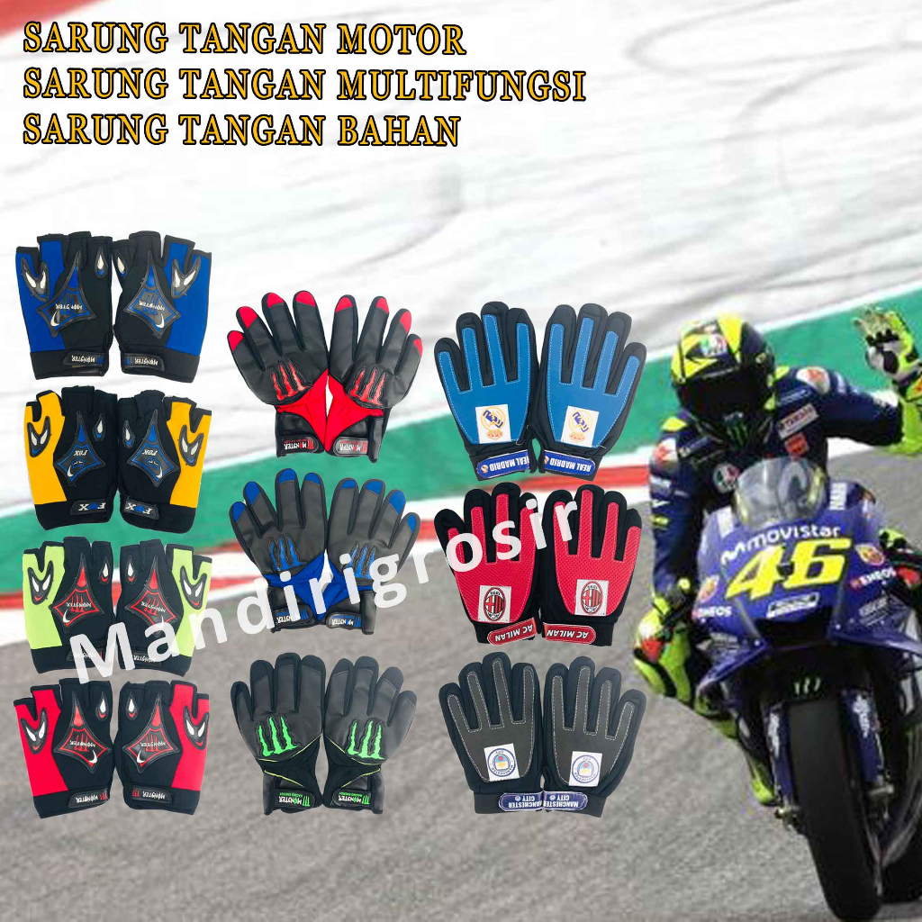 Sarung Tangan Multifungsi * Sarung Tangan Motor * Sarung Tangan Bahan