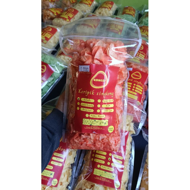 

KONGSI KERIPIK SINGKONG BALADO 250gr