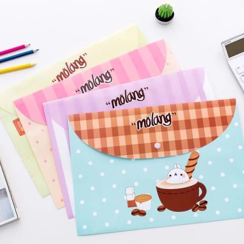 

Map file A4 FOLDER motif karakter Kelinci Molang Bunga Dokumen Organizer fancy pvc tahan air