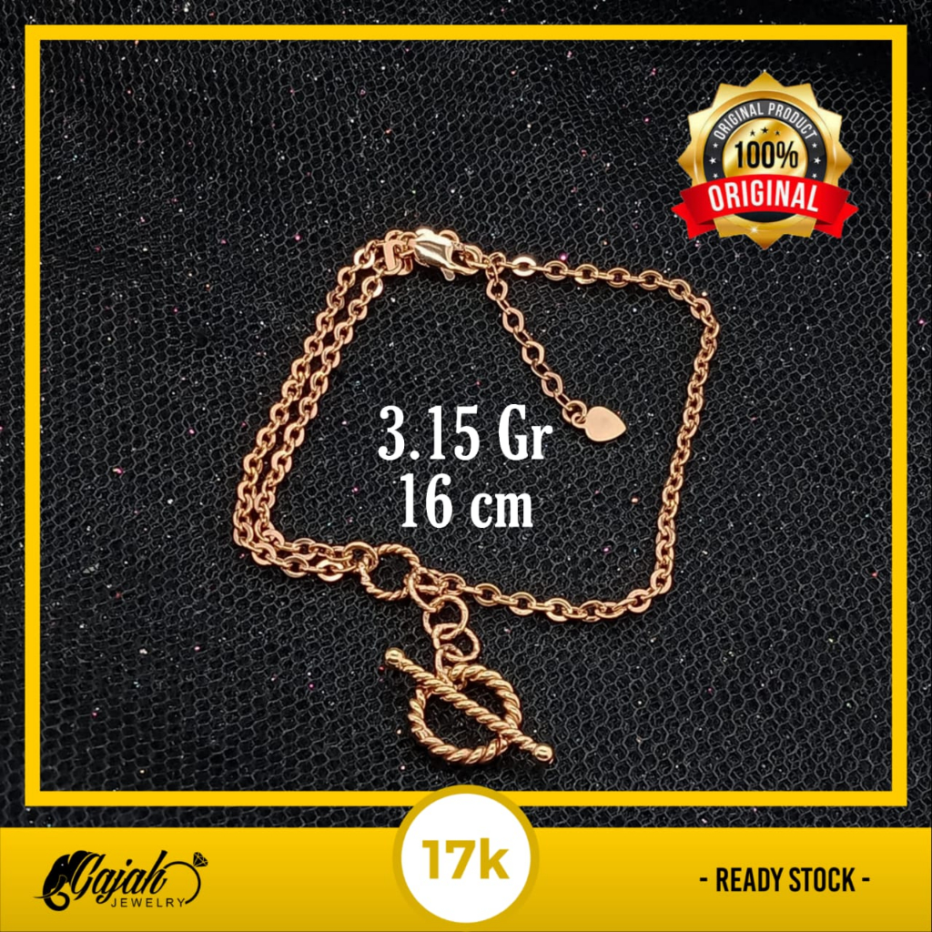 Gelang Emas 17K - 3.15 Gr Kadar 750 - 5189