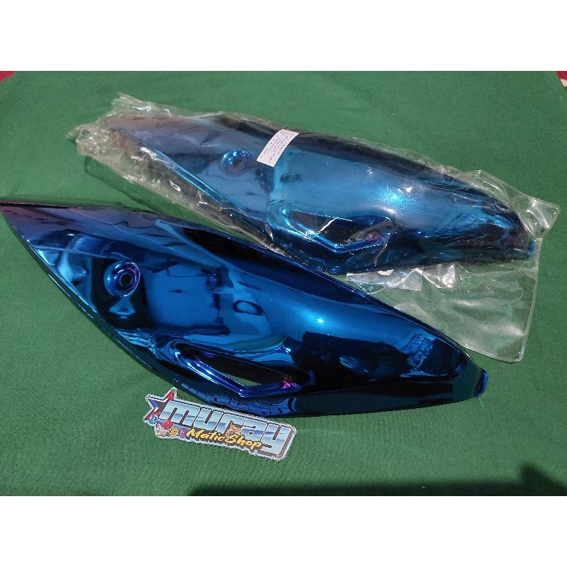 Tameng  knalpot pcx 150 blue