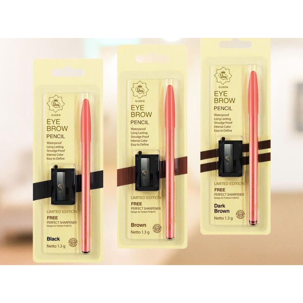 Ready Stock | Viva Queen Eye Brow Pencil 1.3gr