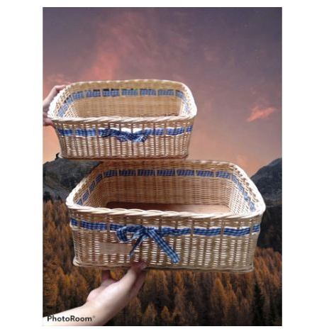 TERMURAH KERANJANG PARCEL PLASTIK PARCEL MANIA keranjang buah,keranjang piknik dan camping cantik - 