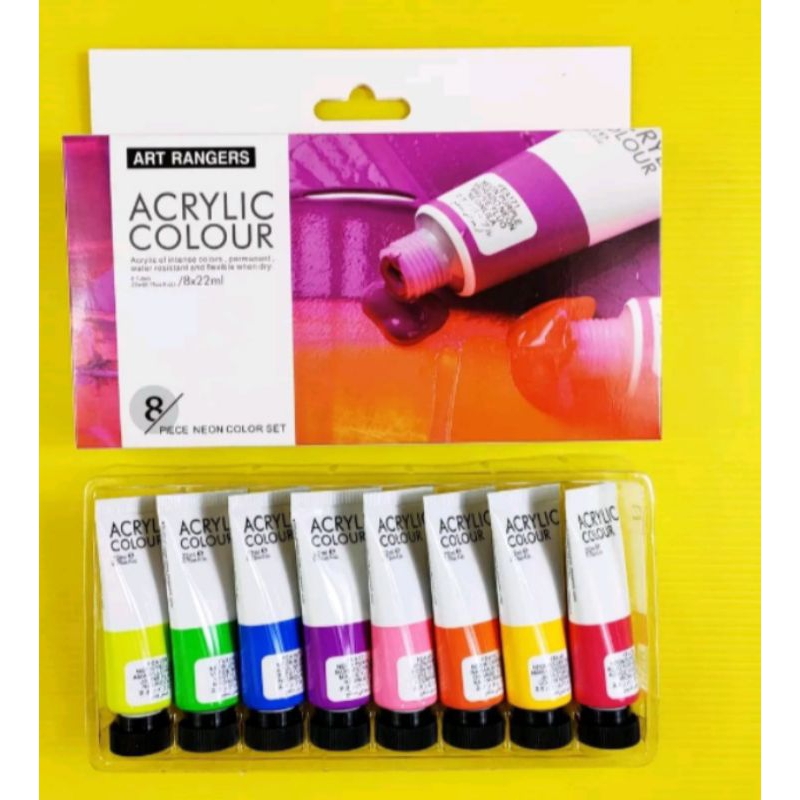 

Art Rangers Acrylic Colour 8 piece neon color set