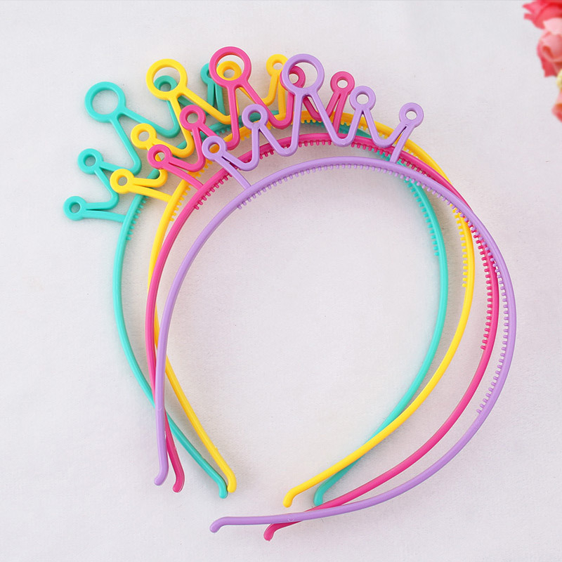 T&amp;Y Bando Korea Desain Mahkota Warna Lucu Anti Slip Gaya Korea Headband Crown Warna Warni Bandana Glossy Aksesories Rambut Wanita Murah