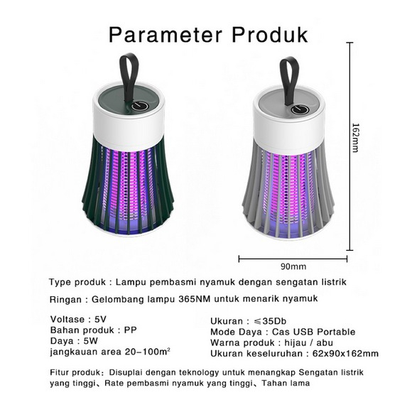 familygames PERANGKAP NYAMUK Mosquito killer lampu led penangkap nyamuk pembasmi nyamuk lampu nyamuk LK