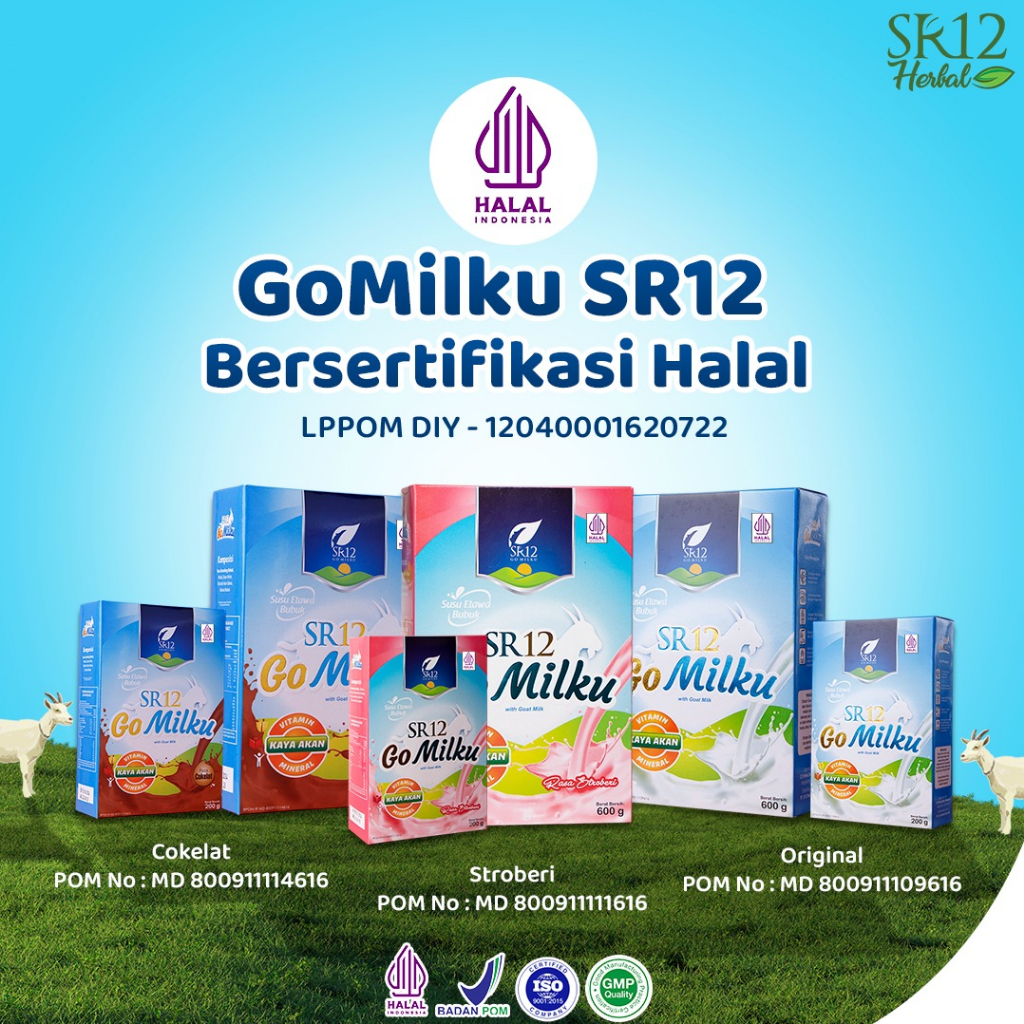 Go Milku SR12 Halal Susu Kambing Etawa Premium Meningkatkan Kesehatan Inmun Aman Bumil Busui