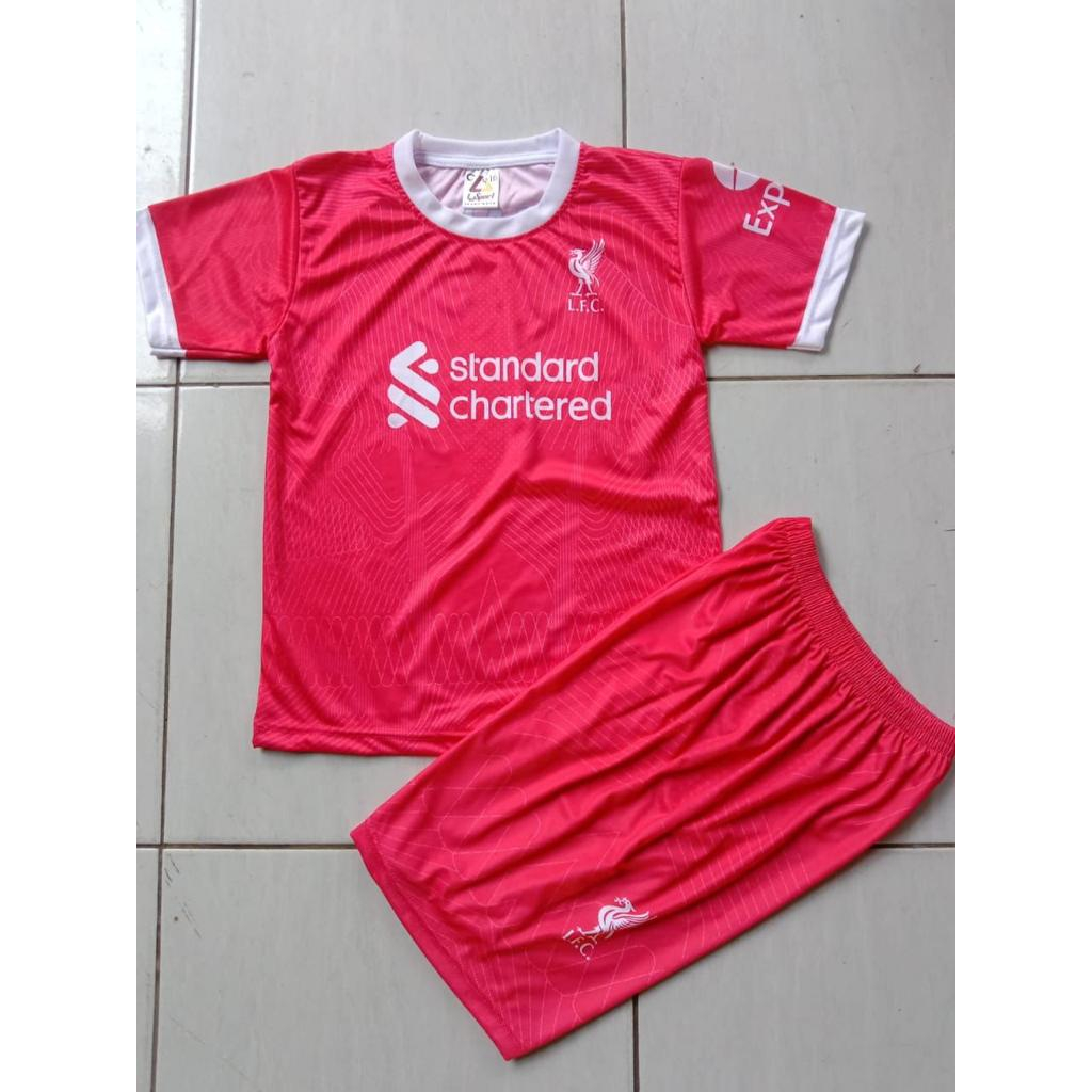 Baju anak jersey sepak bola kaos setelan multi LFC m salah kids football