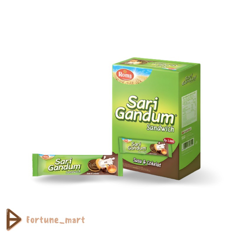 

Roma Sari Gandum Sandwich Coklat isi 12pcs