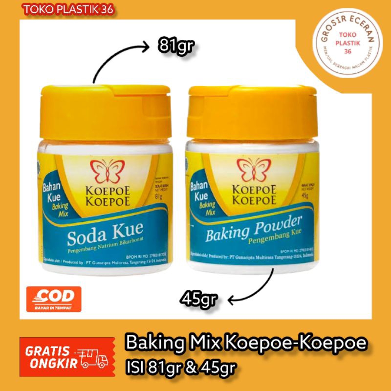 

TokoPlastik36 - Koepoe-Koepoe Soda Kue Pengembang Natrium Bikarbonat & Koepoe-Koepoe Baking Powder Pengembang Kue