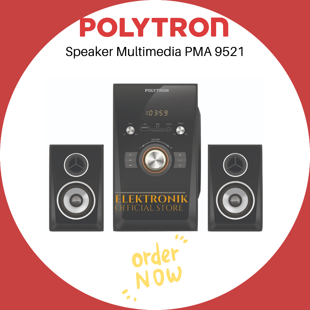POLYTRON SPEAKER MULTIMEDIA PMA 9521/PMA9521/PMA-9521/SPEAKER MULTIMEDIA SPEAKER RADIO