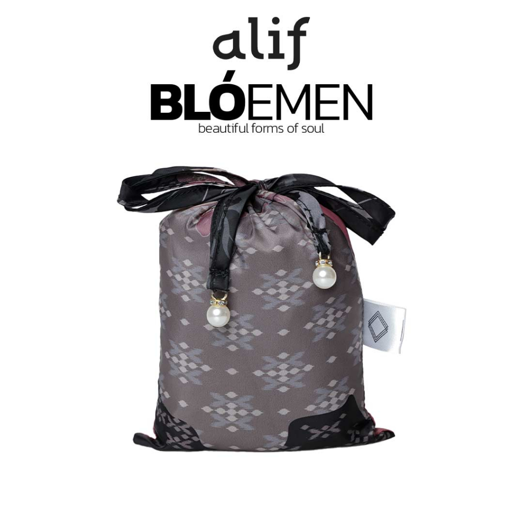 ALIF MUKENA MINI MOTIF PARASUT PREMIUM KOREA TRAVEL - DAISY IN CHATEAU ROSE ( MKN-212 )