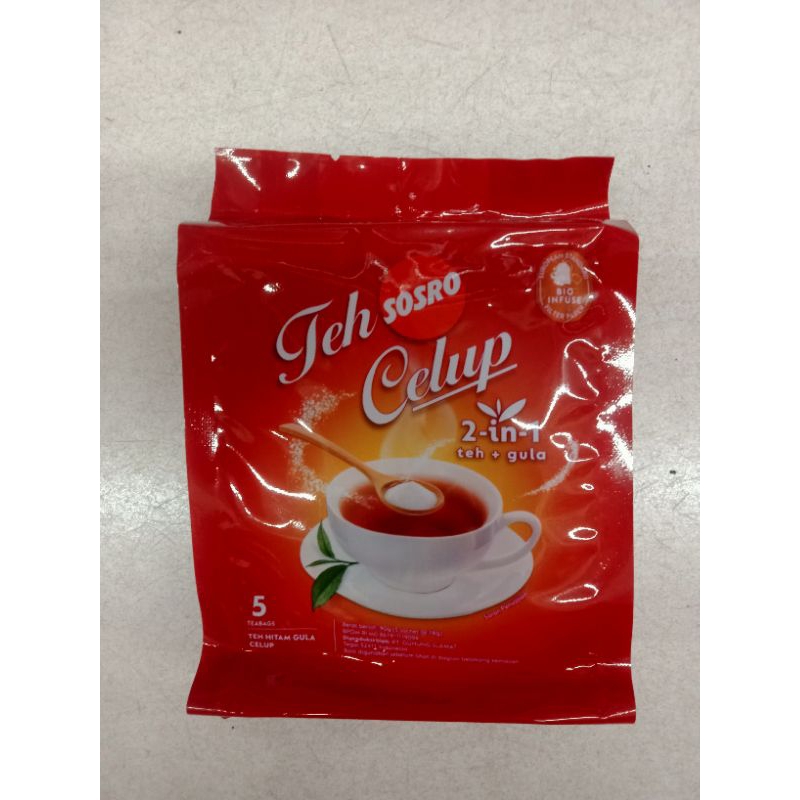 

Teh Sosro celup 2in1 teh+gula 5'S