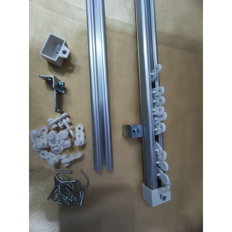 Batang Gorden Oval Fullset / tiang  Gorden Vitrase Alkan / Besi Gorden Oval