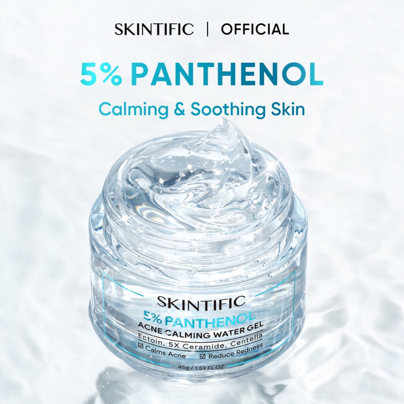 SKINTIFIC 5% Panthenol Acne Calming Water Gel 45g