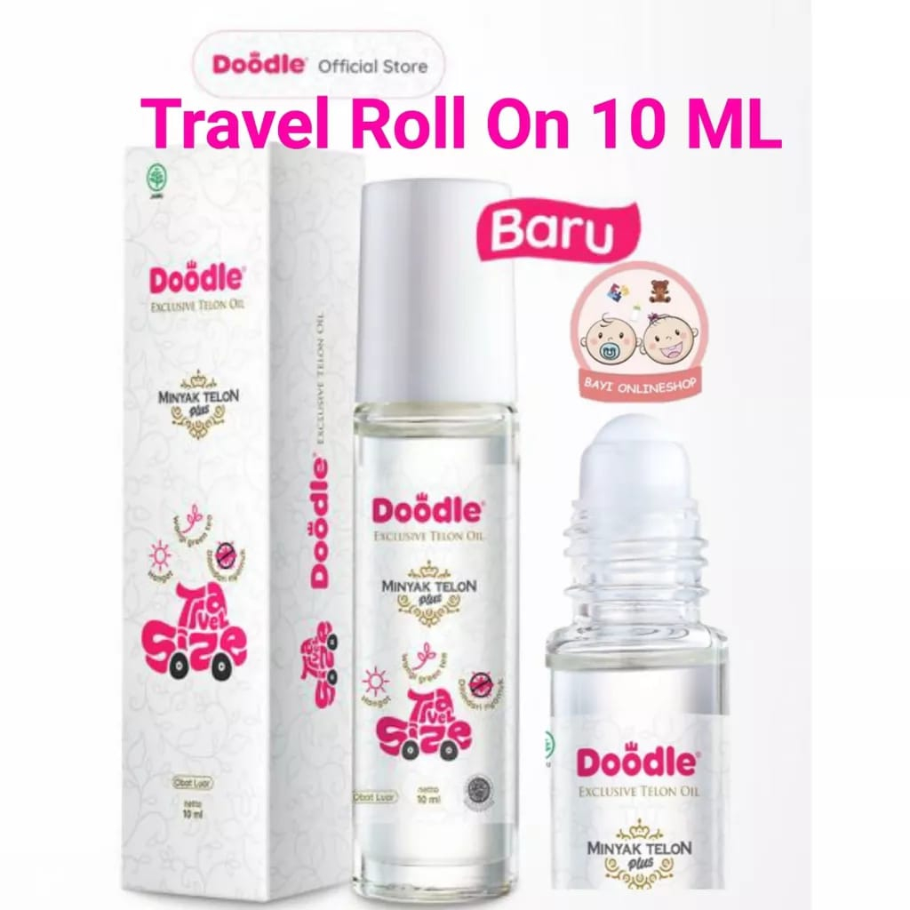 Doodle Minyak Telon Plus Roll On Travel Size 10ml | Bayi Online Shop Perlengkapan Bayi Peralatan Bayi