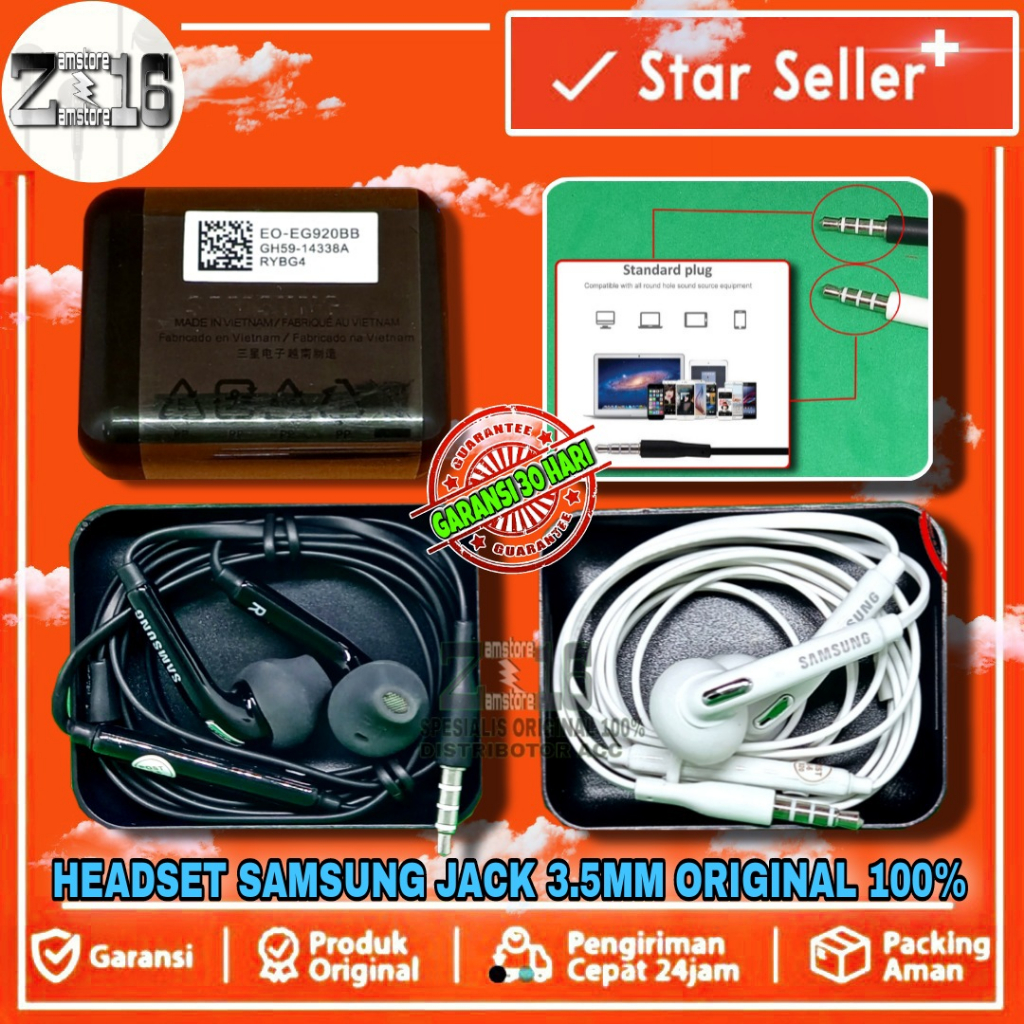 Headset Samsung A11 A12 A13 Ori 100% Earphone Samsung Super Bass 3,5 mm
