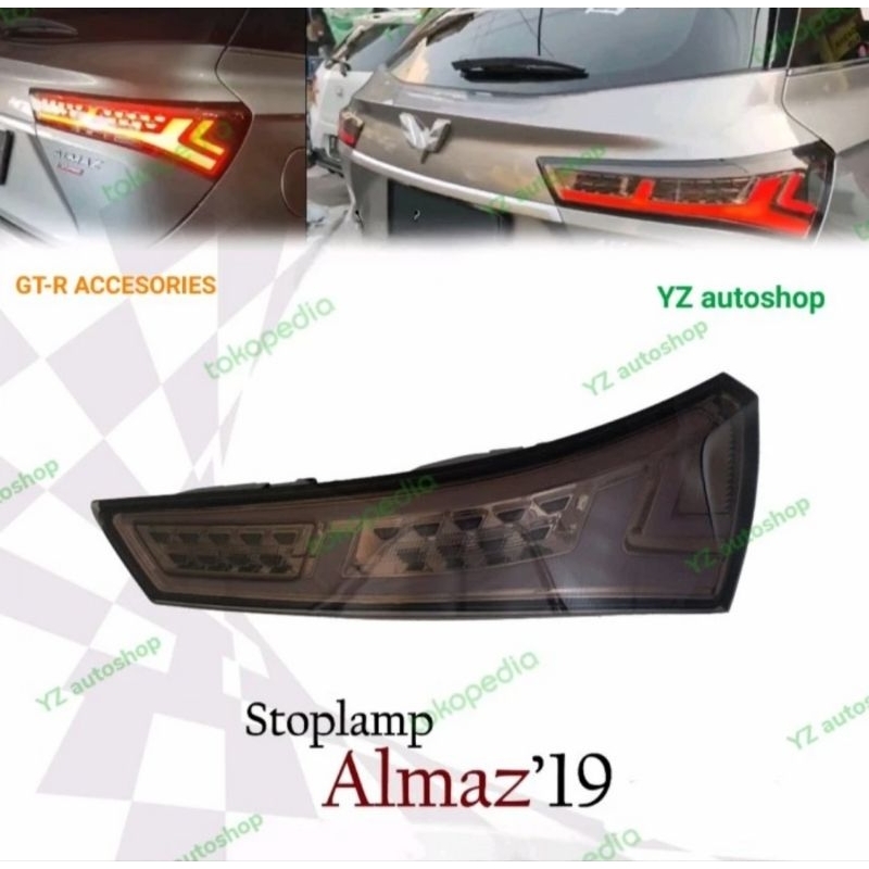 Stoplamp WULING ALMAZ 2019 Smoke (Wellcome light+Running sein) (Set)