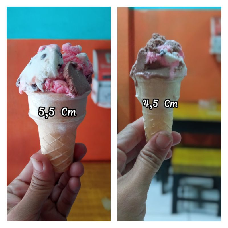 

ADY78 CONE ICE CREAM MC. DONALD, isi 100pcs Ukuran 5,5Cm