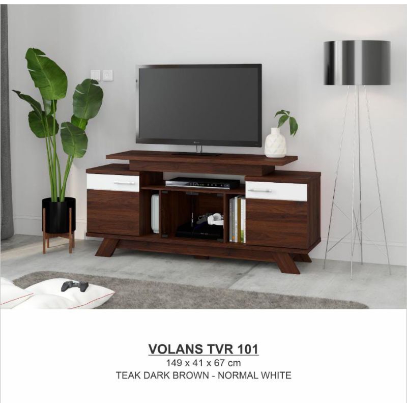 RUMAH MEUBEL FURNITURE/RAK TV VOLANS/DESWAR VOLANS TVR