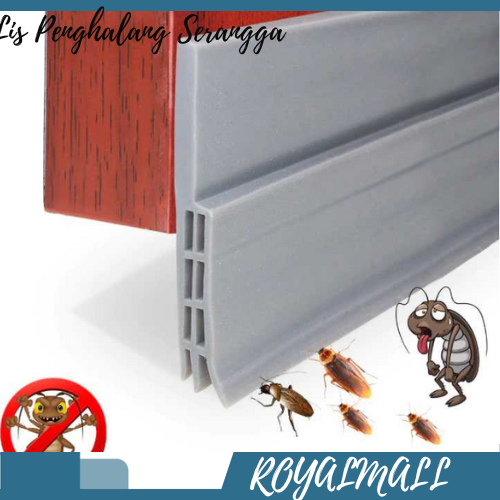 Lis Penghalang Serangga Bawah Pintu Door Bottom Seal 100 cm / Lis Sel Seal Sealer Strip Penutup Pena