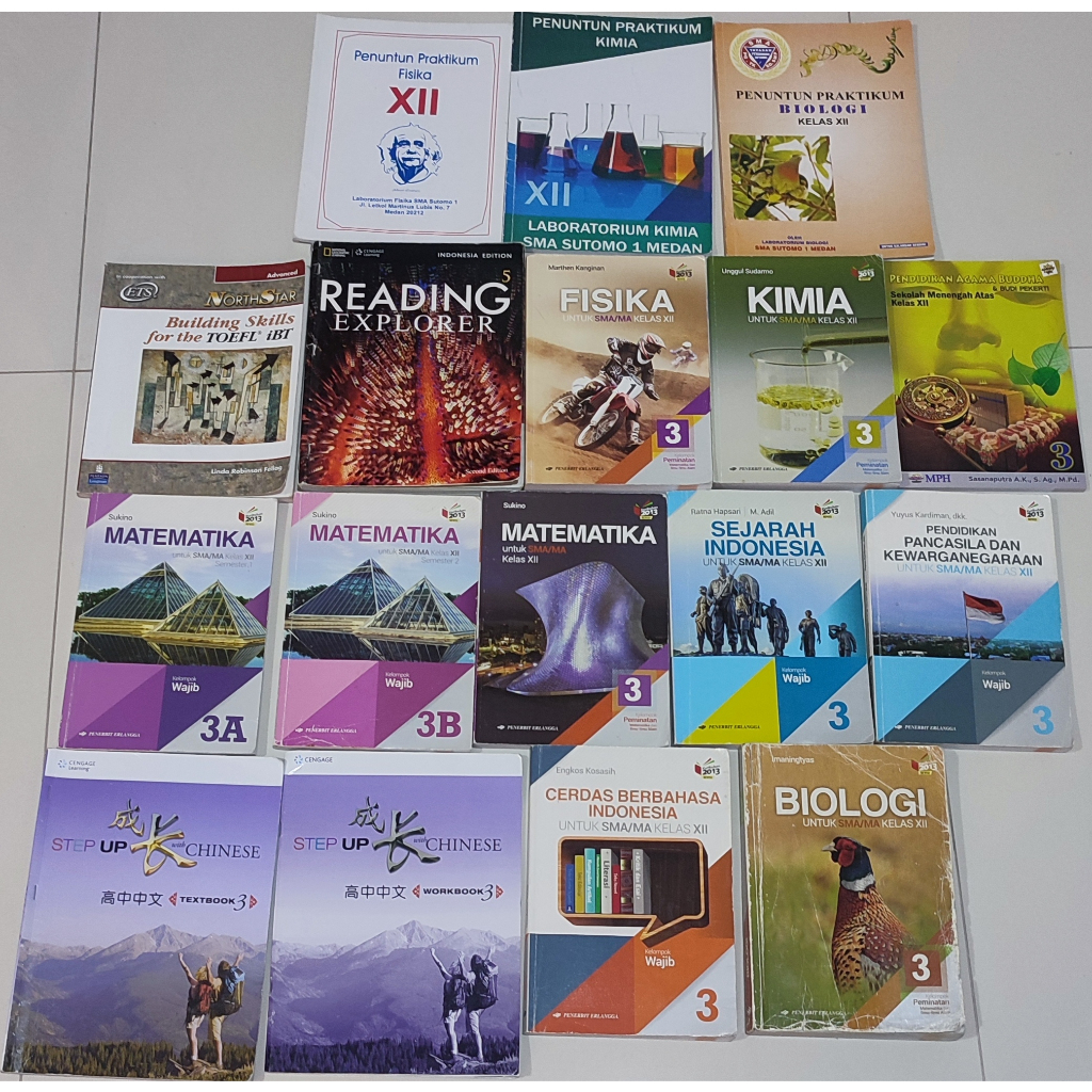 Buku Bekas SMA 3 Sutomo kelas 12 XII IPA MIA Buddha