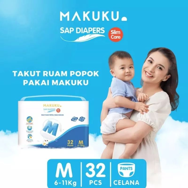 MAKUKU SAP Diapers Slim Care Pants M/L