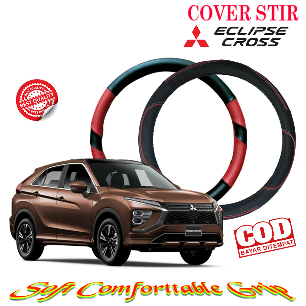 Sarung Pelindung Steering Wheel Cover Stir Setir Steer Kemudi Mobil Mitsubishi ECLIPSE CROSS Kulit C