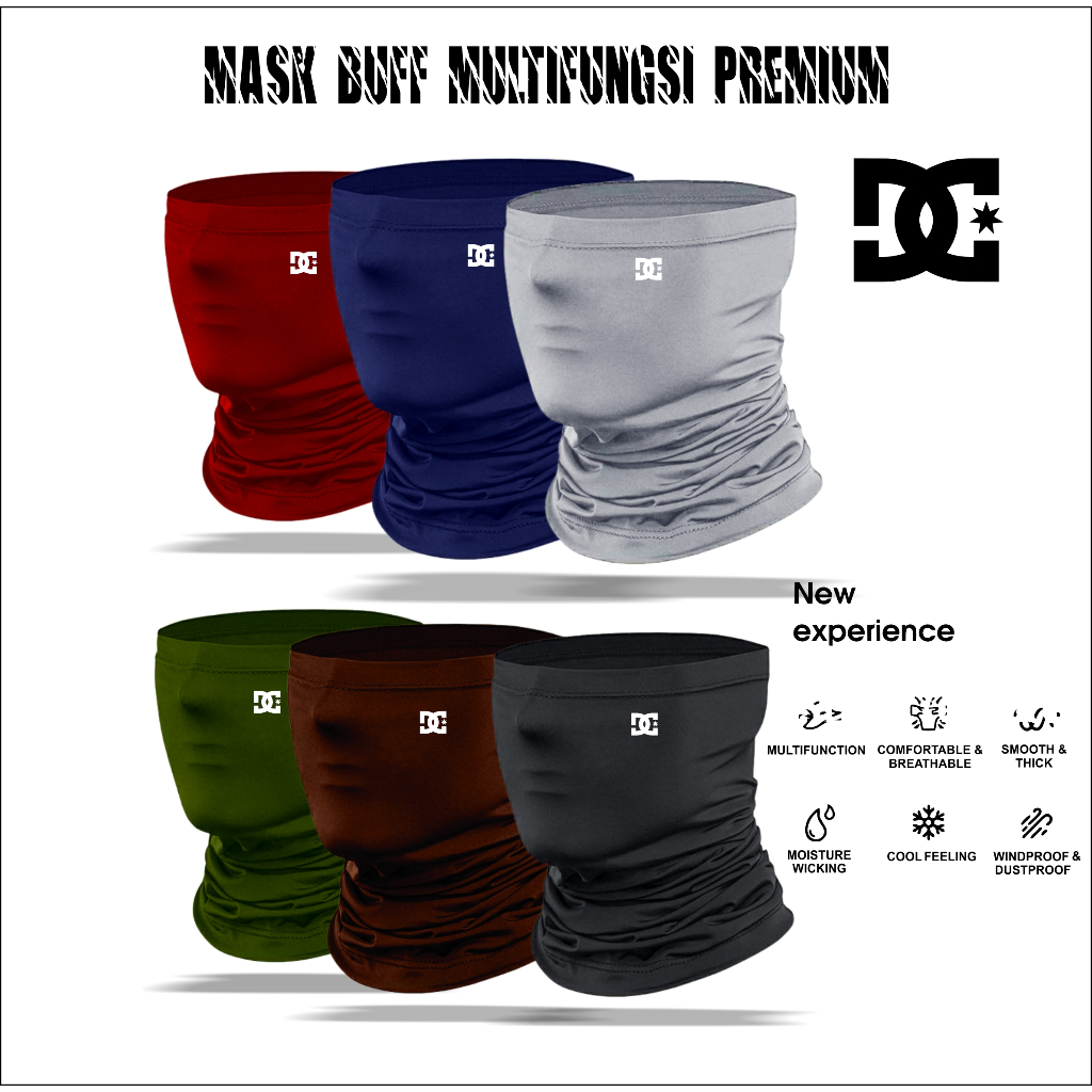 Mask Buff Bandana Multifungsi Pengendara Sepeda Motor Premium DC