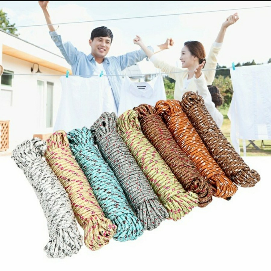 Tali Jemuran Gantungan Baju Tali Nilon 10 m / Tali jemuran 10 m / TALI TAMBANG NILON 10 M kuat