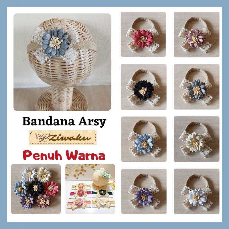 Bandana Bayi ARSY Bando Anak Nylon Usa Suede Headband Korea Ziwaku