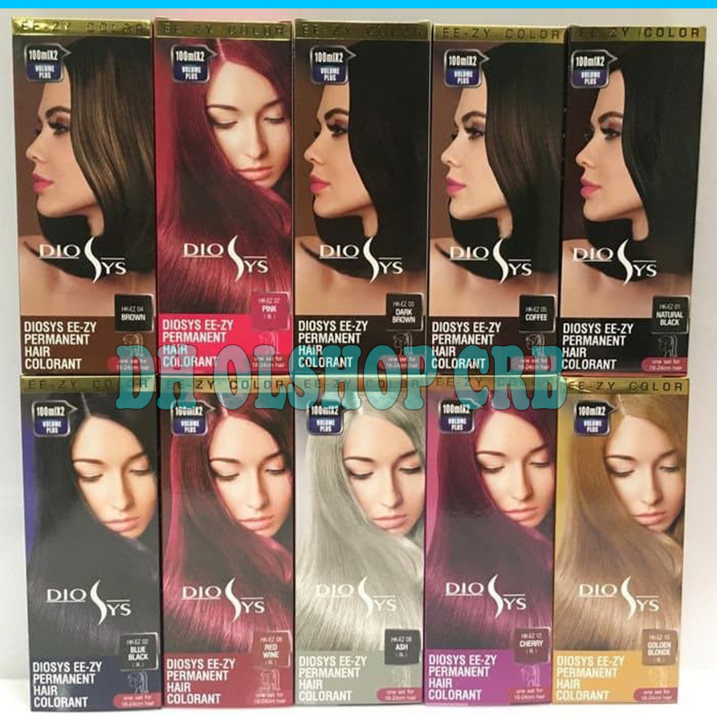 DIOSYS PERMANENT HAIR COLOR EE - ZY | Pewarna Rambut / Cat Rambut / Semir Permanen Y2000