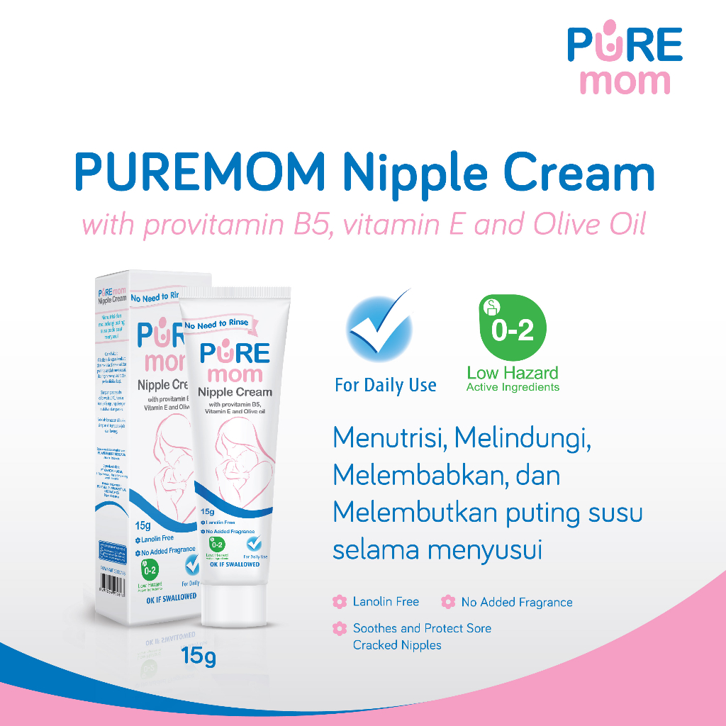 PURE Mom Nipple Cream 15gr