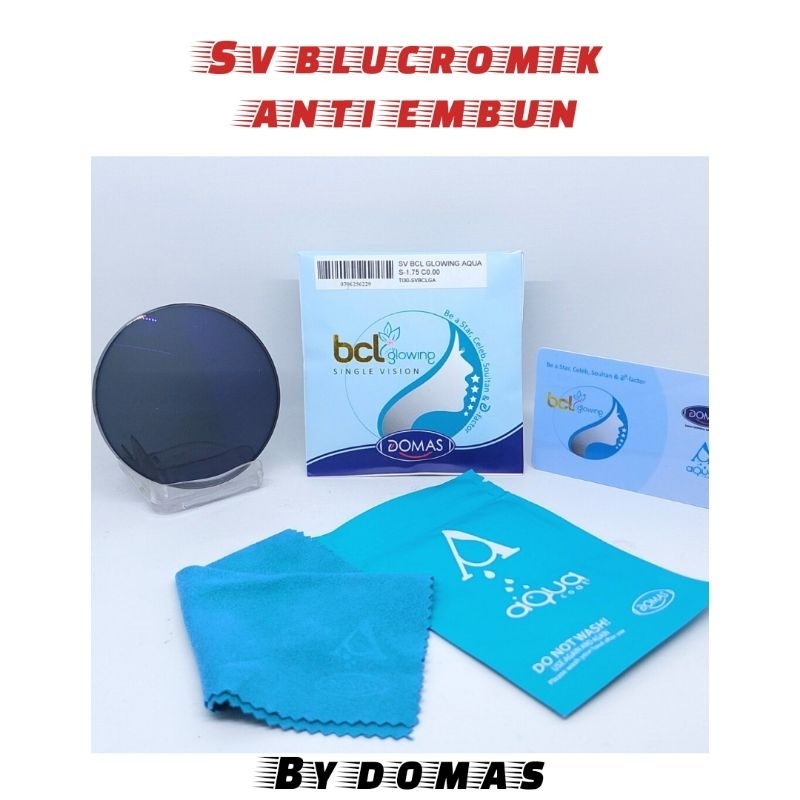 LENSA KACAMATA MINUS BCL GLOWING ANTI EMBUN DOMAS