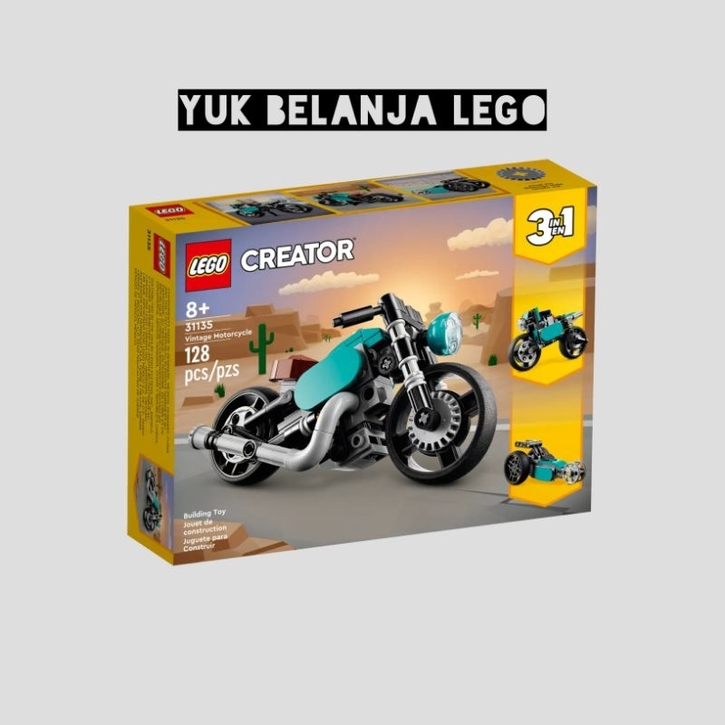 LEGO Creator 3in1 31135 Vintage Motorcycle (128 pieces)