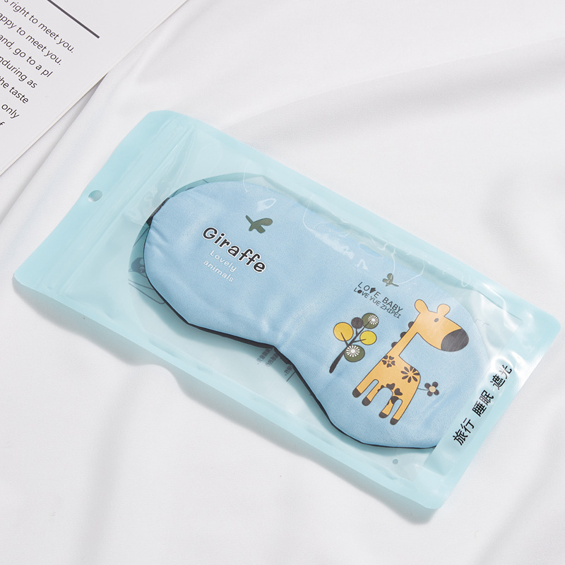 Penutup Mata tidur eye cover mask kacamata anak motif hewan binatang kartun Simple cartoon Untuk Tidur Gel Biru Dingin lucu masker mata sleeping mask