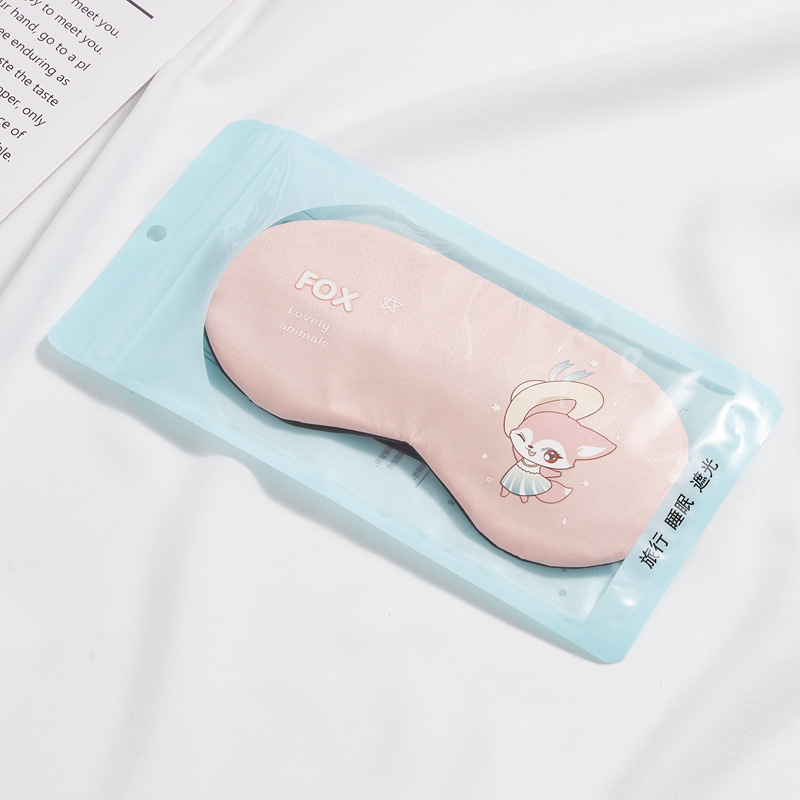 Penutup Mata tidur eye cover mask kacamata anak motif hewan binatang kartun Simple cartoon Untuk Tidur Gel Biru Dingin lucu masker mata sleeping mask