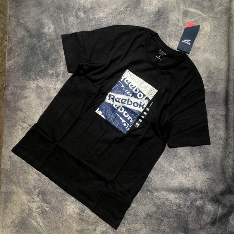 KAOS REEBOK MENS PRIA CASUAL KATUN ORIGINAL RESMI SALE