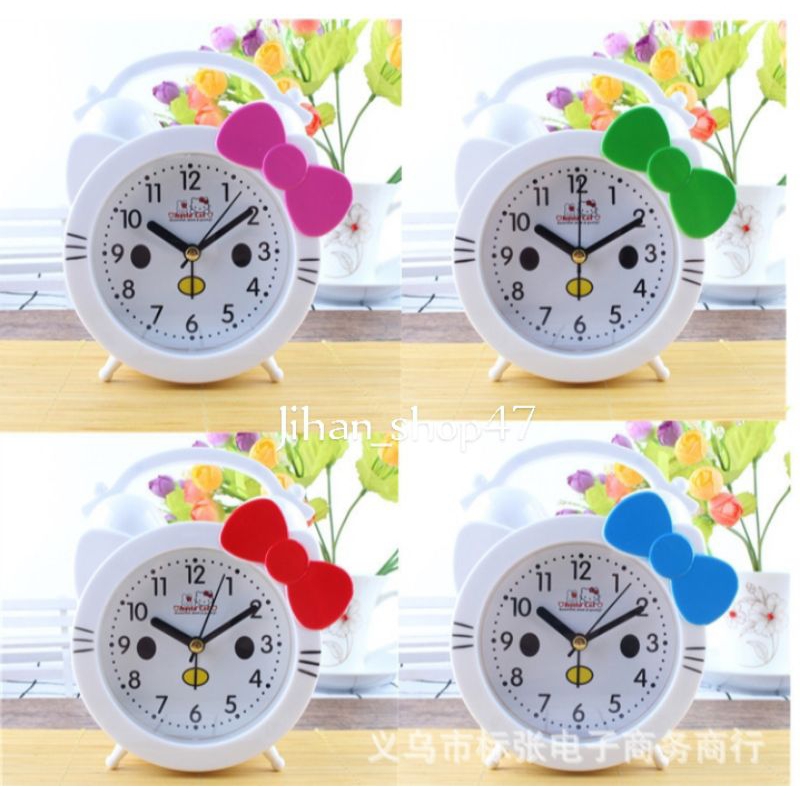 Jam Weker Jam Beker Meja Anak Karakter Kepala Hello Kitty