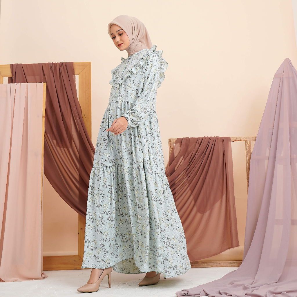 QUEENA DRESS BUSUI JUMBO LONG GAMIS ANTI KUSUT BAHAN ADEM PART 2